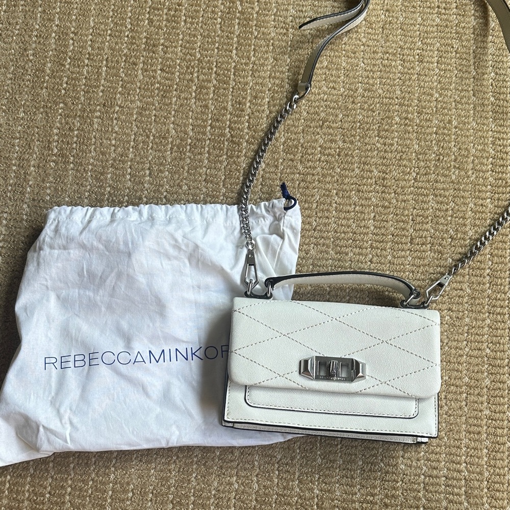 Rebecca Minkoff Ivory Quilted Crossbody Bag